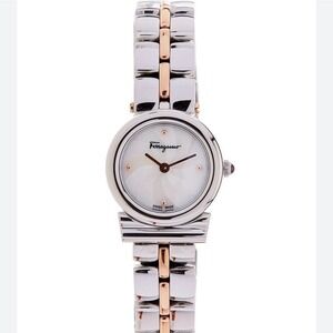 Salvatore Ferragamo Gancini Two-Tone Bracelet Watch 22mm